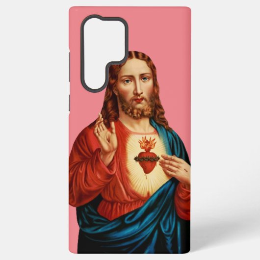 Het Heilig Hart van Jezus Samsung Galaxy Hoesje (Achterkant)