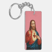 Het Heilig Hart van Jezus Sleutelhanger (Voorkant Links)