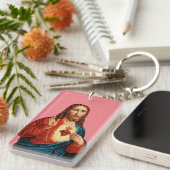 Het Heilig Hart van Jezus Sleutelhanger (Voorkant Rechts)