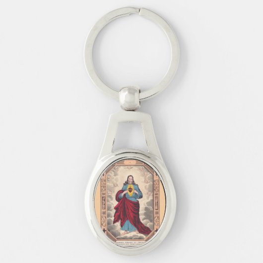 Het Heilig Hart van Jezus Sleutelhanger (Voorkant)