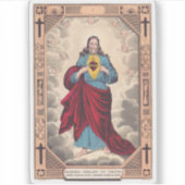 Het Heilig Hart van Jezus Sticker (Voorkant)