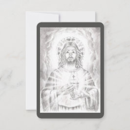 Het Heilig Hart van Jezus tekent Kaart