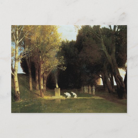 Het Heilig Hout van Arnold Bocklin,  Kunst Briefkaart (Voorkant)