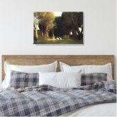 Het Heilig Hout van Arnold Bocklin, Kunst Canvas Afdruk (Insitu (Slaapkamer))