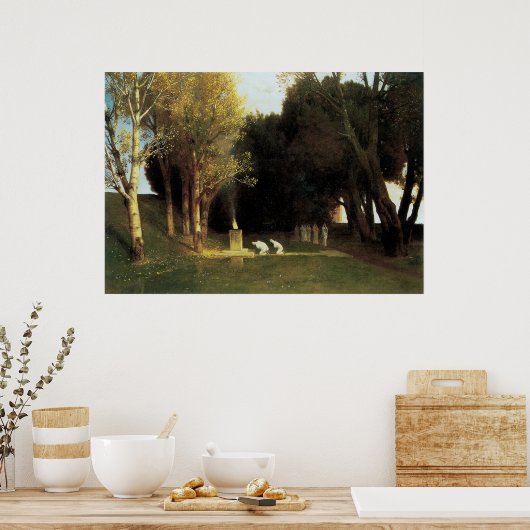 Het Heilig Hout van Arnold Bocklin,  Kunst Poster (Keuken)