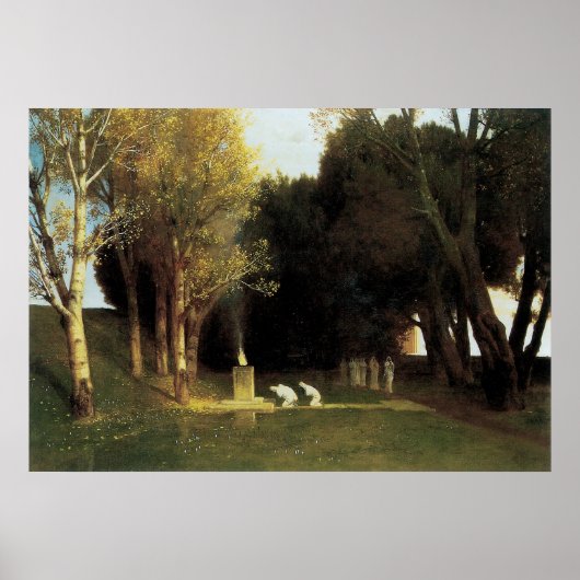 Het Heilig Hout van Arnold Bocklin, Kunst Poster (Voorkant)