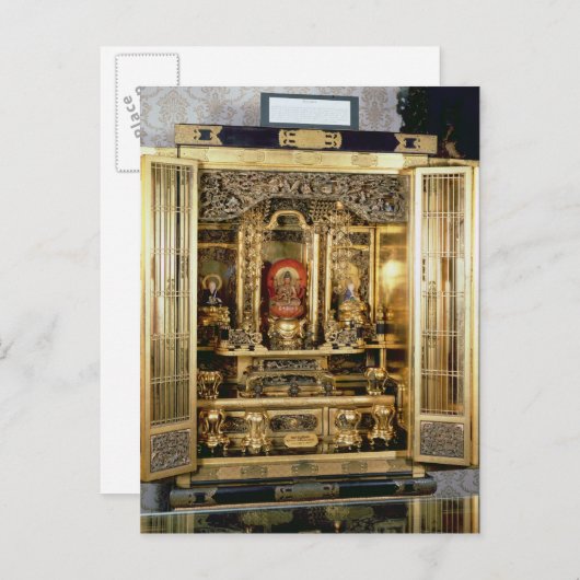 Het heiligdom van Butsudan van het paleis van een Briefkaart (Voorkant / Achterkant)