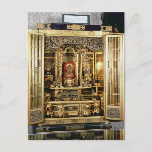 Het heiligdom van Butsudan van het paleis van een Briefkaart (Voorkant)