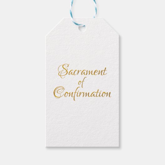 Het heiligdom van de bevestiging Golden 3D Kijk Cadeaulabel (Voorkant)
