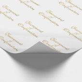 Het heiligdom van de bevestiging Golden 3D Kijk Cadeaupapier (Hoek)