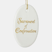 Het heiligdom van de bevestiging Golden 3D Kijk Keramisch Ornament (Rechts)