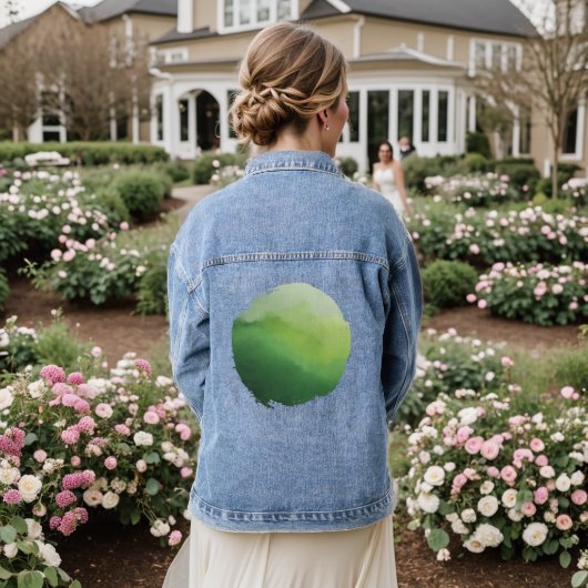 Het heiligdom van de Emerald Vale Denim Jacket (Huwelijk Achterkant)