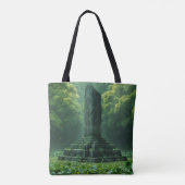 Het heiligdom van het Clover Green Field Tote Bag (Achterkant)