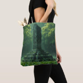 Het heiligdom van het Clover Green Field Tote Bag (Dichtbij)
