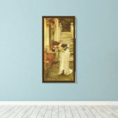 Het Heiligdom van John William Waterhouse Canvas Afdruk (Insitu (Houten vloer))