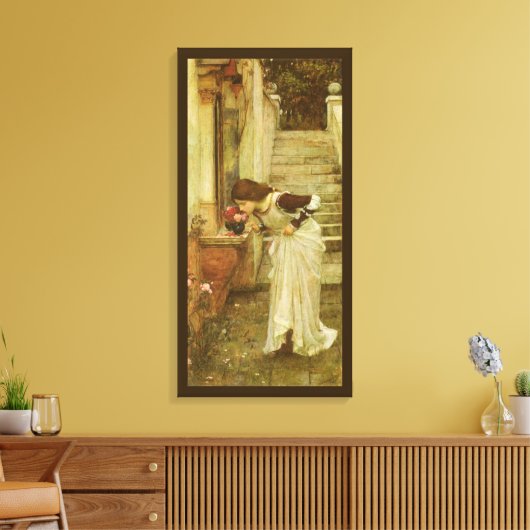 Het Heiligdom van John William Waterhouse Canvas Afdruk (Insitu (Woonkamer))
