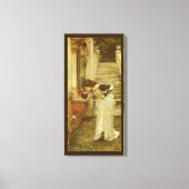 Het Heiligdom van John William Waterhouse Canvas Afdruk (Voorkant)