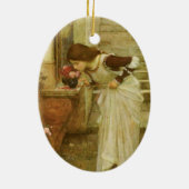 Het Heiligdom van John William Waterhouse Keramisch Ornament (Achterkant)