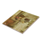 Het Heiligdom van John William Waterhouse Tegeltje (Zijkant)