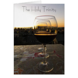 Het Heilige Briefkaart van de Trinity Wine!