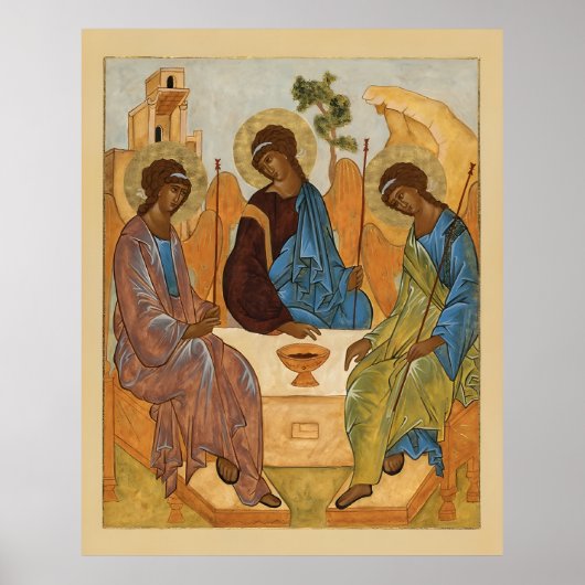 Het Heilige Drievuldigheidspictogram Poster (Voorkant)