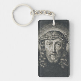 Het Heilige Gelaat gekroond met doornen Sleutelhanger