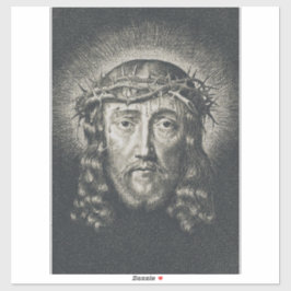 Het Heilige Gelaat gekroond met doornen Sticker