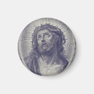 Het Heilige Gelaat Van Jezus Met Doornenkroon Kuns Magneet