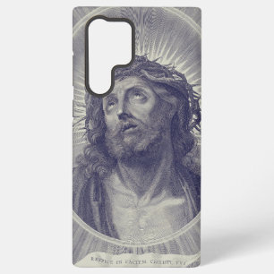 Het Heilige Gelaat Van Jezus Met Doornenkroon Kuns Samsung Galaxy Hoesje