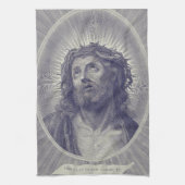 Het Heilige Gelaat Van Jezus Met Doornenkroon Kuns Theedoek (Verticaal)