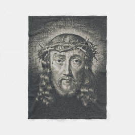 Het Heilige Gezicht gekroond met doornen Fleece Deken