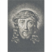 Het Heilige Gezicht gekroond met doornen Sticker (Voorkant)