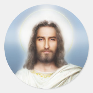 Het Heilige Gezicht van Jesus Envelope Seal Sticke Ronde Sticker