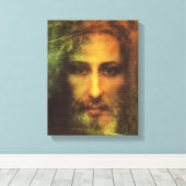 HET HEILIGE GEZICHT VAN ONZE HEER EN VERLOSSER, JE CANVAS AFDRUK (Insitu (Houten vloer))