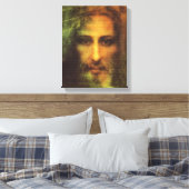 HET HEILIGE GEZICHT VAN ONZE HEER EN VERLOSSER, JE CANVAS AFDRUK (Insitu (Slaapkamer))