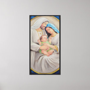 Het Heilige Gezin: Portret van Goddelijke Liefde Canvas Afdruk