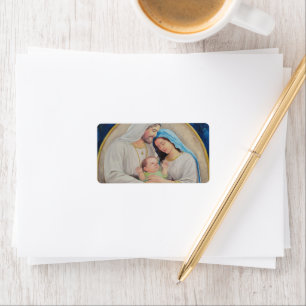 Het Heilige Gezin: Portret van Goddelijke Liefde Etiket
