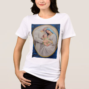 Het Heilige Gezin: Portret van Goddelijke Liefde Tri-Blend Shirt