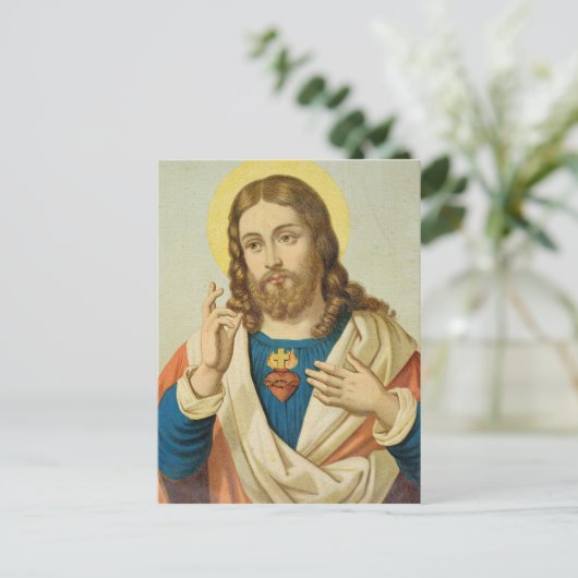 Het heilige Hart Briefkaart (Staand voorkant)