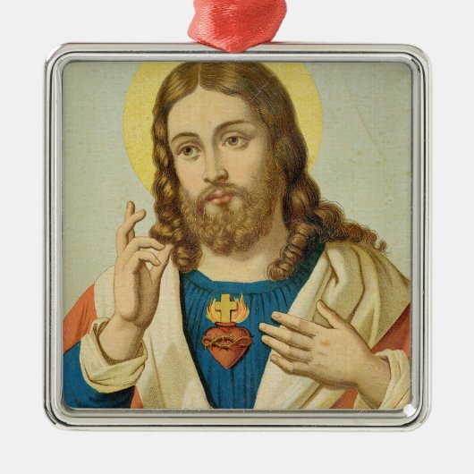 Het heilige hart metalen ornament (Voorkant)