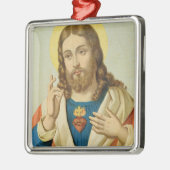 Het heilige hart metalen ornament (Links)