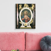 Het heilige hart van Christus, van de boarding Sch Canvas Afdruk (Insitu (Woonkamer))
