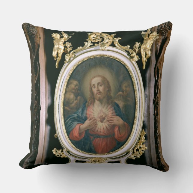 Het heilige hart van Christus, van de boarding Sch Kussen (Voorkant)