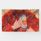 Het heilige hart van Jesus 1911 - Jozef Mehoffer Spandoek (Horizontaal)