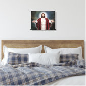 Het heilige hart van Jezus Afbeelding Canvas Afdruk (Insitu (Slaapkamer))
