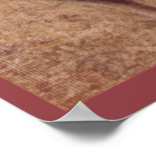 Het heilige hart van Jezus afbeelding "Het hart va Poster (Hoek)