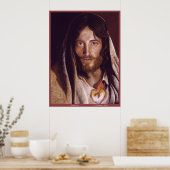 Het heilige hart van Jezus afbeelding "Het hart va Poster (Keuken)