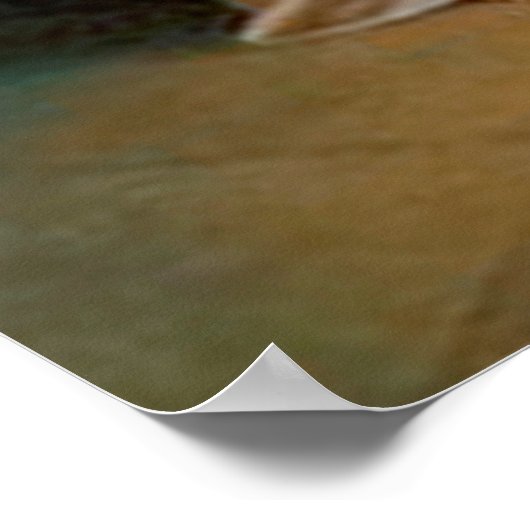 Het heilige hart van Jezus Afbeelding. Poster (Hoek)