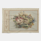 Het heilige hart van Jezus Autumn Floral Thanksgiv Theedoek (Horizontaal)