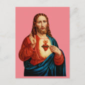 Het heilige hart van Jezus Briefkaart (Voorkant)